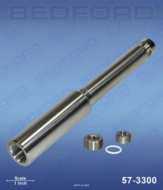Airlessco 866-269 Piston Rod w retaining ring and plug | Bedford 57-3300